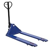 ハンドリフト 2t 幅広 685mm ダブルローラー フォーク長さ 1210mm 2000kg ハンドパレット パレットトラック handyp3dw685b20 (青)