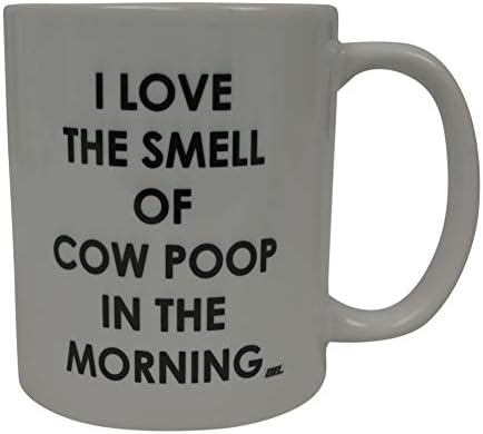 Rogue River Tactical Funny Farmer Coffee Mug Novelty Cup Gift Idea I Love the Smell of Cow Poop In the Morning Farm Farmer image 4