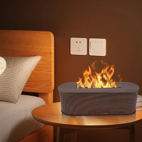 Difusor aromático eléctrico Fire Flame con LED y humidificador