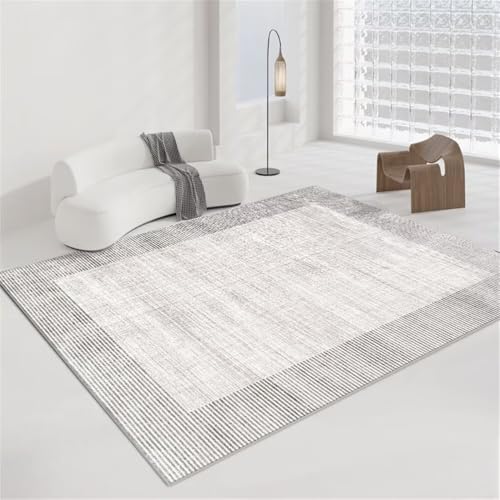 Tapis gris 180x250cm pour salon et grande chambre d'adulte - 2