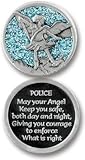 GUARDIAN Angel POCKET Token for POLICE Officer Man WOMAN - 1.25
