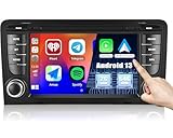 CAMECHO 2G+64G Android 13 Car Stereo Wireless Carplay for Audi A3 8P 8P1 8V S3 RS3 Sportback 7 Inch Touch Screen Car Stereo with Sat Nav HiFi RDS Bluetooth+Backup Camera - Image 1