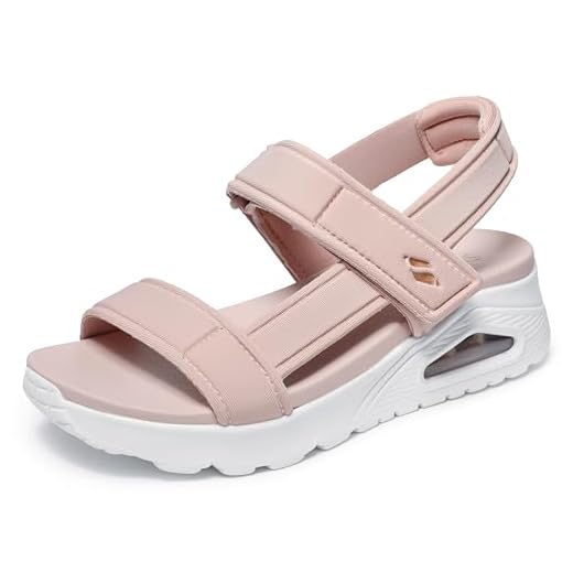 Skechers Damen UNO-Summer Stand2 Sportsandale, Blush, 37 EU