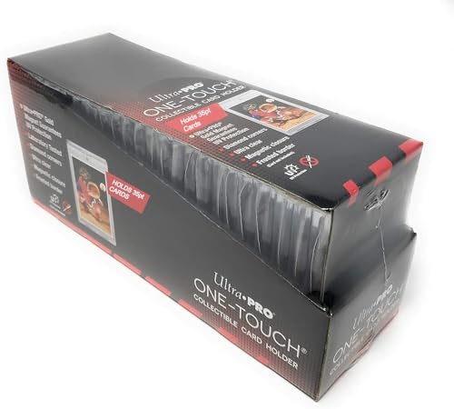 Image of Ultra Pro - 35pt Magnetic Card Holder Cases 25ct Box - Sized to fit Standard Size Cards, Protect Collectible Sports Cards, Baseball Cards, Sports Memorabilia, Durable Card Display