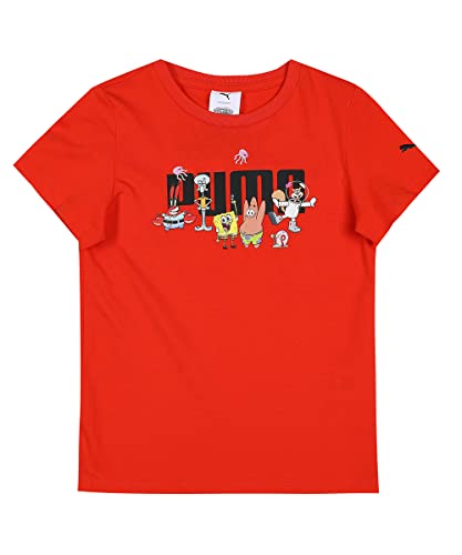 Image of Puma Unisex Kid's Printed Regular Fit T-Shirt (67366866)