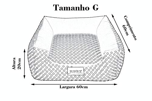 Cama para Cachorro Quadrada Impermeavel Luppet Verde G