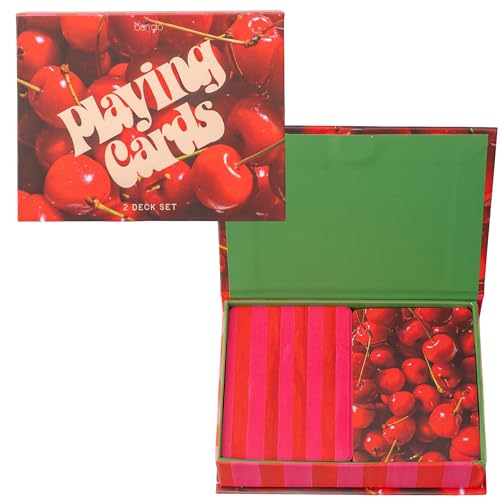 Set de 2 Barajas de Cartas Póker con Caja Decorativa