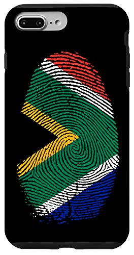 iPhone 7 Plus/8 Plus South Africa Flag Fingerprint DNA Gift South Africans Case