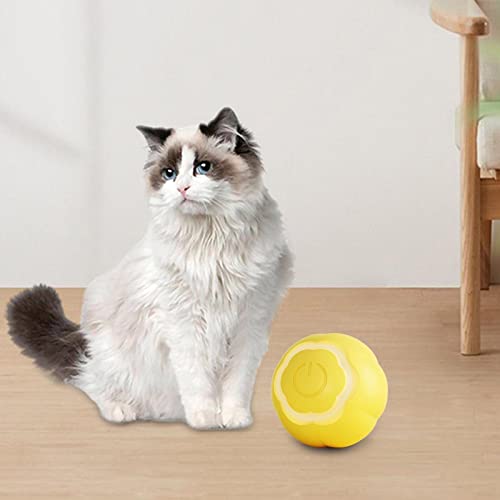 Generic Bola interativa para gatos com Bola giratória automática 2 modos Brinquedos inteligentes par
