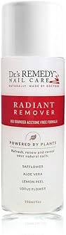Organic Nail Polish Remover - Natural and Plant-Based Strengthener for Nails and Cuticles Nontoxic Moisturizing and Hydrating Non-irritating