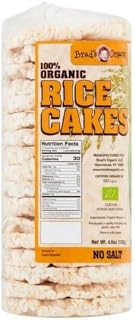 Brad's Organic RICE CAKES - NO SALT, USDA Organic, Dairy Free, Vegan, Nu...