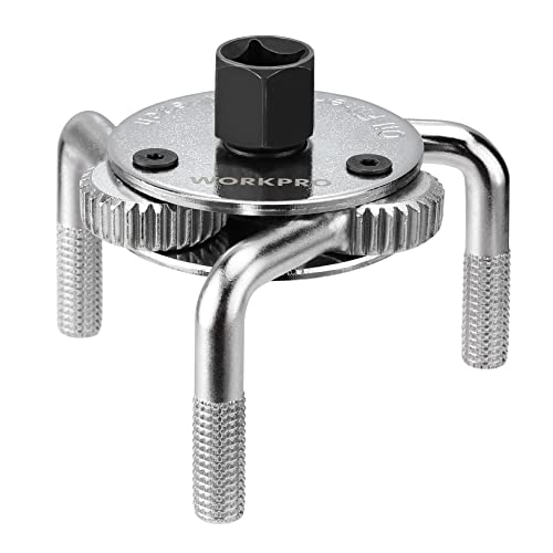 WORKPRO Adjustable Oil Filter Wrench 3-5.5 in (76-140mm)