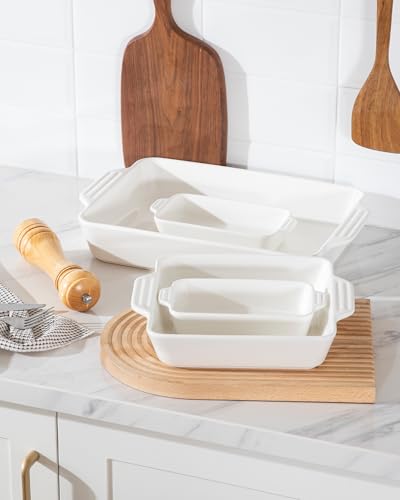 Save 35% on Sweejar Ceramic Bakeware Set of 4 Casserole Dishes - Image 4