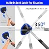 desin Windshield Cleaning Tool, Car Window Cleaner Windshield Cleaner with 4 Reusable and Washable Microfiber Pads and Extendable Handle Auto Inside Glass Wiper Kit #2