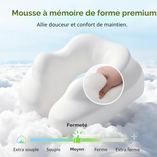 Coussin De Voyage Avion : AUVON Coussin de Voyage avec Support Menton pour Confort de Sommeil O... – Image 6