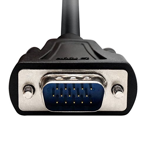 Dtech 15 Feet Svga Vga Computer Monitor Cable Male To Male Cord 1080P High Resolution (5 Meter, Black) #TOP1