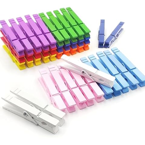 SETNDTS 50 Pcs Colored Clothes Pins Cover