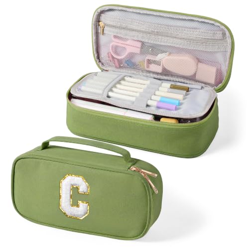 Image of YOOLIFE Initial Bag, Personalized Birthday Gifts, Green (C)