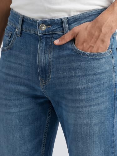 Image of Spykar Men's Chico Relaxed Fit Jeans | Mid Rise | Casual Denim | Stretch Fit | Jeans for Man
