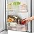Fridge Door Organizer, Plastic Refrigerator Side Door Storage Containers, Space-Saving Organizer Bins for Refrigerator, Fridge Containers for Fruits And Veggies,BPA free (10)