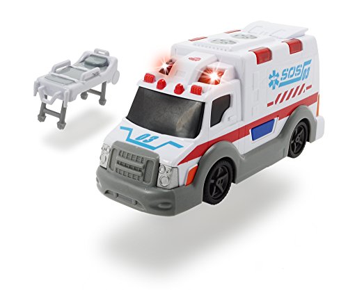 Dickie Toys 203302004 - Action Series Ambulance, Krankenwagen inklusive Batterien, 15 cm & Toys 203302002 - Action… – Bild 3