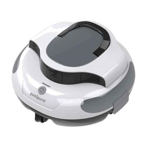 AquaGuard SE Cordless Robotic Pool Cleaner with Dual-Drive 30w Motors, Self-Parking, Ideal for Pools Up to 40 Feet, 120-Minute Runtime, Pool Cleaning Vacuum Robot