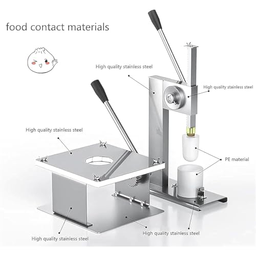 Baozi Machine semi-automatique 400 à 500 petits pains par heure, comprend 3 moules, fonctionnement manuel, base antidérapante, idéal pour les petits pains et plats cuits à la vapeur faits maison