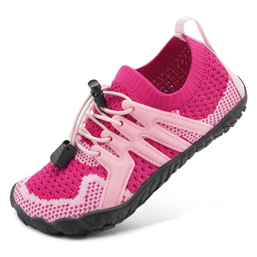 Image of Stelle Water Shoes for Kids Adjustable Laces | Quick Dry Barefoot Non-Slip Shoes with a Roomy Toe Box for Boys and Girls,Beach,Hiking,Toddler to Big Kid