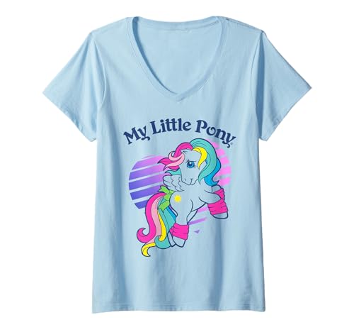 T-shirt My Little Pony femme col v haut mode pour fans de pégase