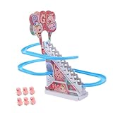 Fonctionnalités d'enrichissement sensoriel : et les lumières LED fonctionnent ensemble pour créer un environnement stimulant, contribuant développement sensoriel et cognitif des tout-petits, musical lumineux pour les tout-petits, toboggan électrique pour escalier