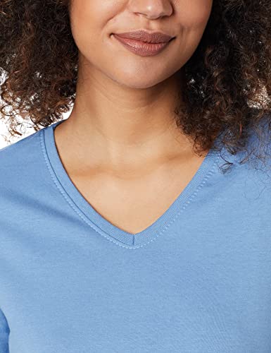 Camiseta Babylook Básica, basicamente., Feminino, Azul Celeste, G