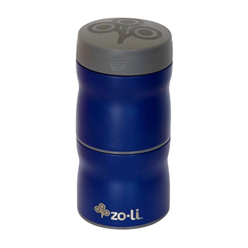 Zoli este & that Pow  azul marino  aislado al vacío apilables contenedores de alimentos