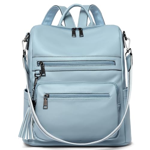 Sac à dos femme en cuir bleu Telena sac à main de loisirs décontracté
