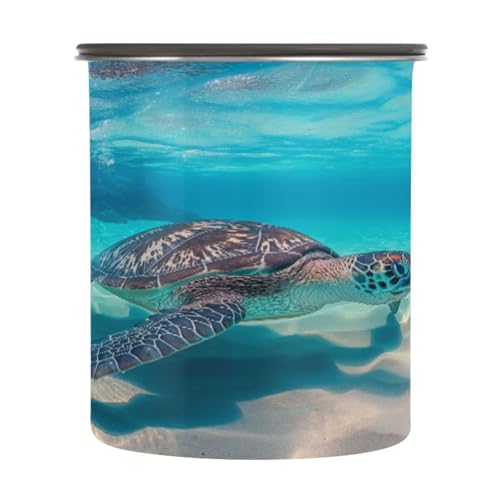 Envase para café de acero inoxidable ATTX 900 ml con tapa hermética