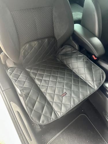 Dogsto die Hunde Automatte/Klappmatte für jedes Auto Schnell zusammengeklappt (Magnetverschluss) | Der Schmutz bleibt in der Matte | Sauber und ordentlich weggelegt, Kunstleder-Schwarz