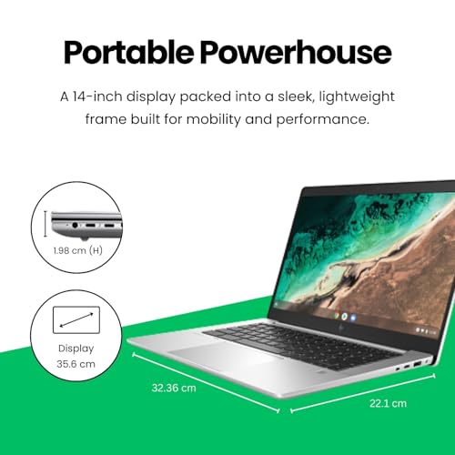 Image of HP ZBook EB 645 CB 14 inch FHD Laptop | AMD Ryzen 5 5625C | 8GB RAM | 256GB SSD | Chrome OS | Lightweight Business Laptop | 1 Year Warranty (767V3PA)