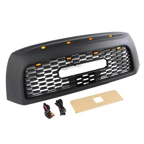 Calandre de Course Toyota Tundra Remplacement Grille Avant Usée Éclairage Ambré 2 Row