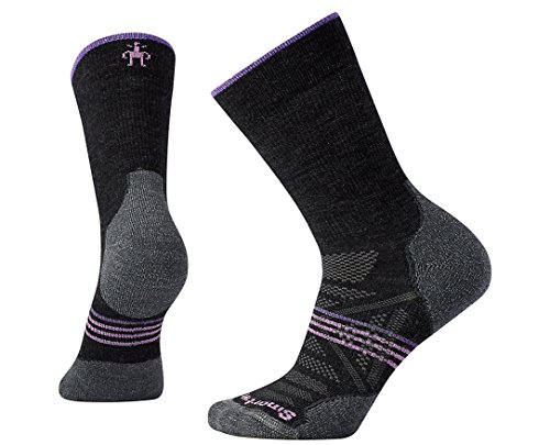 Smartwool Women's PhD Outdoor Light Crew Socks (Charcoal) Medium