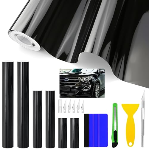 6 Rollen Autofolie Vinylfolie Selbstklebend Auto Folie Zierleisten Folie für Auto Motorrad Fenster Kfz Lackschutzfolie Schutzfolie