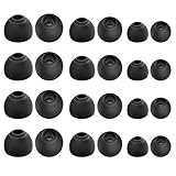 CCZ ZT01 24 PCS/12 Pairs Earbud Tips, KZ ZS10 PRO IEM Eartips, Replacement in Ear Monitor Rubber Tips for ZSN PRO X, EDX PRO, ZAS, KBEAR KS1, KS2, CCZ Melody, DC01 PRO, DC02, MC02,DC03 (Black, S/M/L)