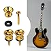 ZUXOCY 4Pcs Guitar Strap Buttons Metal End Pin Security Straplocks Belt Buckle Retainer for Guitar Bass Ukuleles