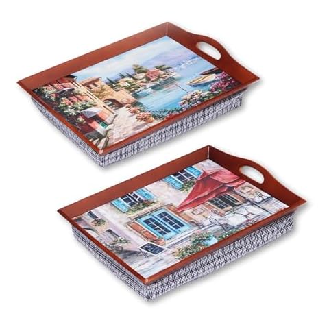 Large Cushioned Lap Trays with Bean Bag Base Cover