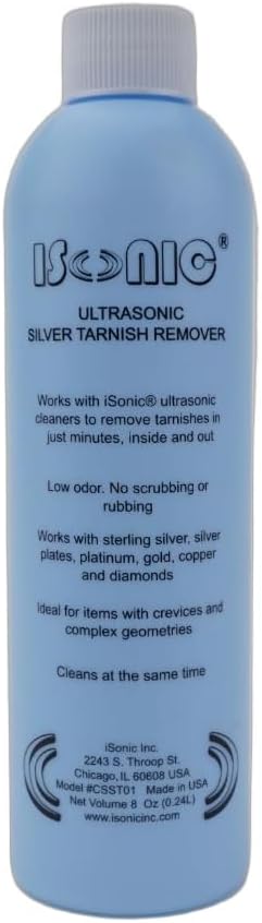 iSonic CSST01 Ultrasonic Tarnish Remover, 8 fl. oz. Bottle (Do Not Dilute)