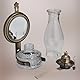 KOTARBAU® Petroleumlampe Glas Öllampe mit Spiegel Altes Messing Maxi Campinglampe Petroliumöllampe Kerosinlampe Laterne Vintage Öl Lampe Camping Licht Balkon Zubehör Petroleumlaterne für Innenräume