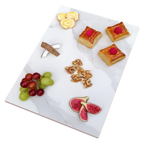 LOANE - Tabla de Cortar Multifuncional - Tabla Cortar Cocina, Material Porcelánico, Resistente al Calor y a los Arañazos, Ideal para Picar, Servir y Presentar Alimentos