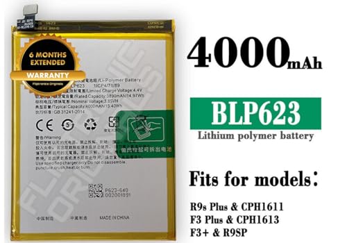 Image of BLP623 Battery for Oppo R9s Plus / F3 Plus Battery with 6 Month Warranty**** (U37)