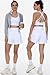 Flowy Running Shorts Women Workout Athletic Gym Yoga Exercise Sport Tennis Skort Skirt High Waisted with Pockets Girls Comfy Cute Trendy Clothes Spandex Sweat Short Pants Casual Summer White 5