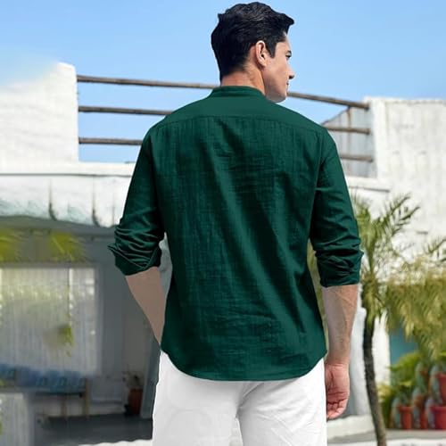 Image of Beige Color Cotton Blend Mandarin Neck Short Kurta Straight Kurta for Men (S)