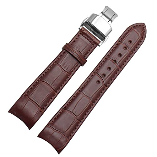 Bracelet montre en cuir boucle papillon 20mm 21mm 22mm pour homme montre BL9002-37
