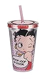 Vandor Betty Boop Acrylic Travel Cup, 18-Ounce, Multicolored